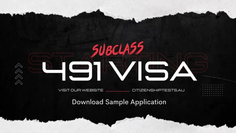 491 Visa- Download Sample Application